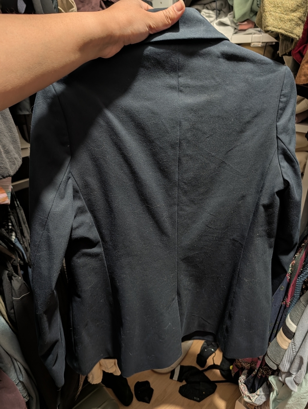 rag & bone Double-Breasted Navy Blazer with Gold Buttons - Picture 5 of 6